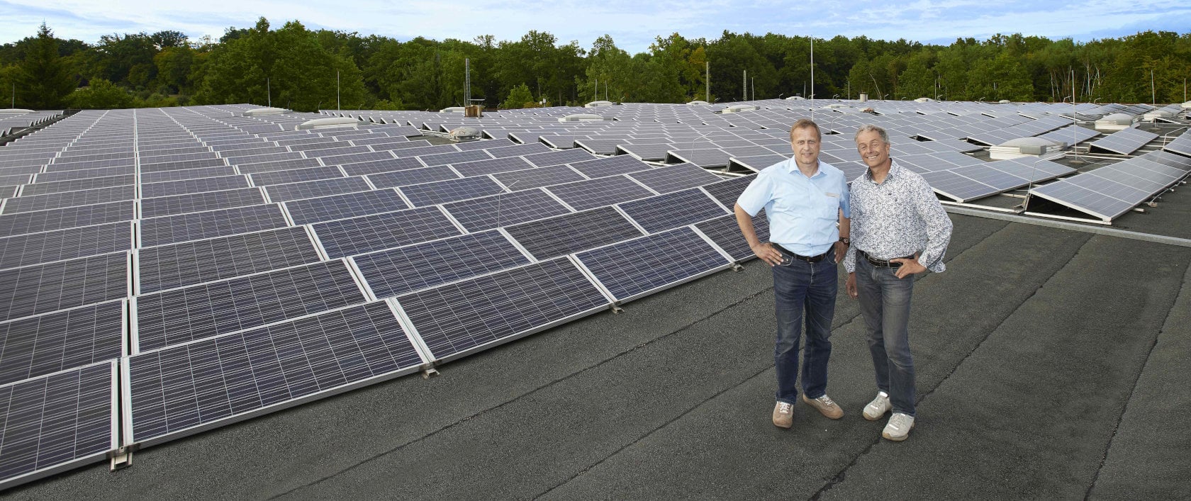 Anlage für Solarstrom mit Solarzellen